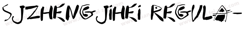 SJzhengjihei Regula字体转换